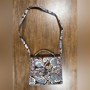Vera Bradley “Slate Blooms” Retired Julia style Crossbody or handle